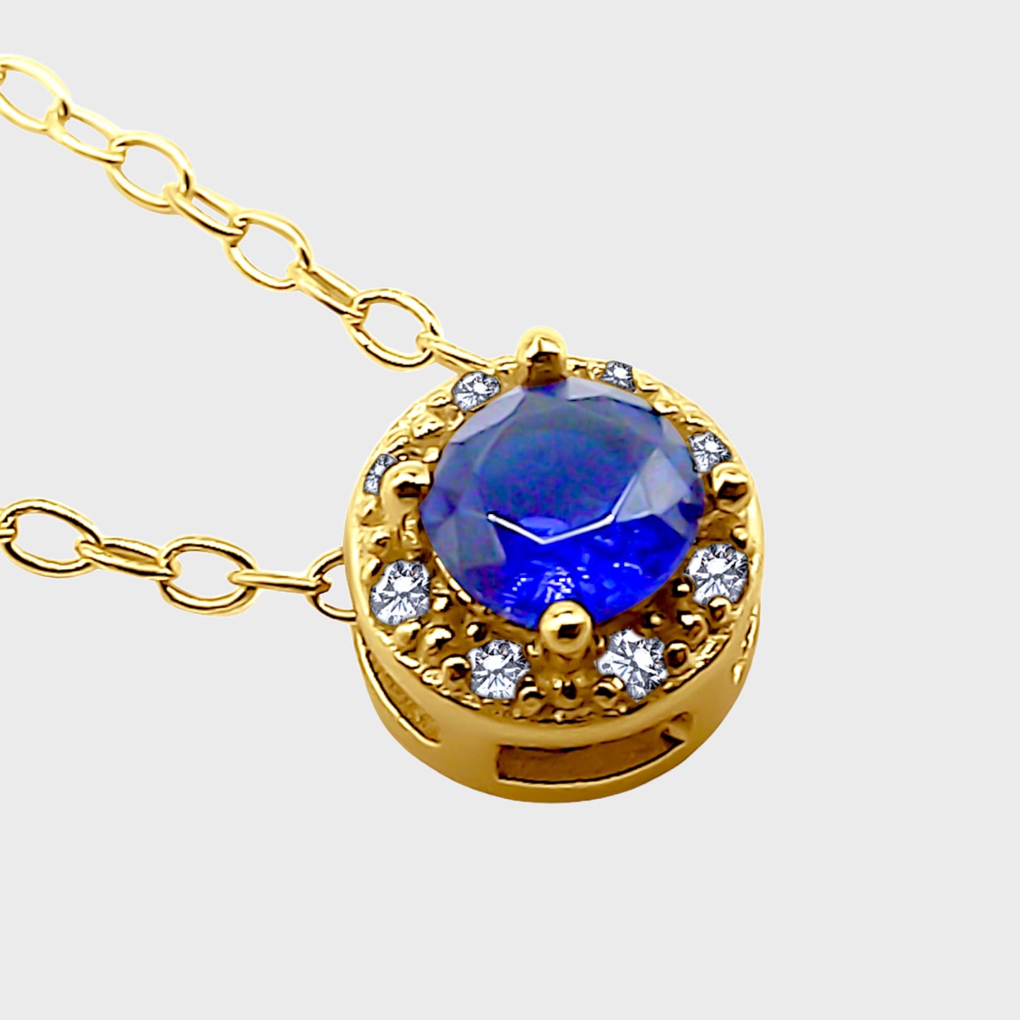 Luxury Sapphire Birthstone Necklace
