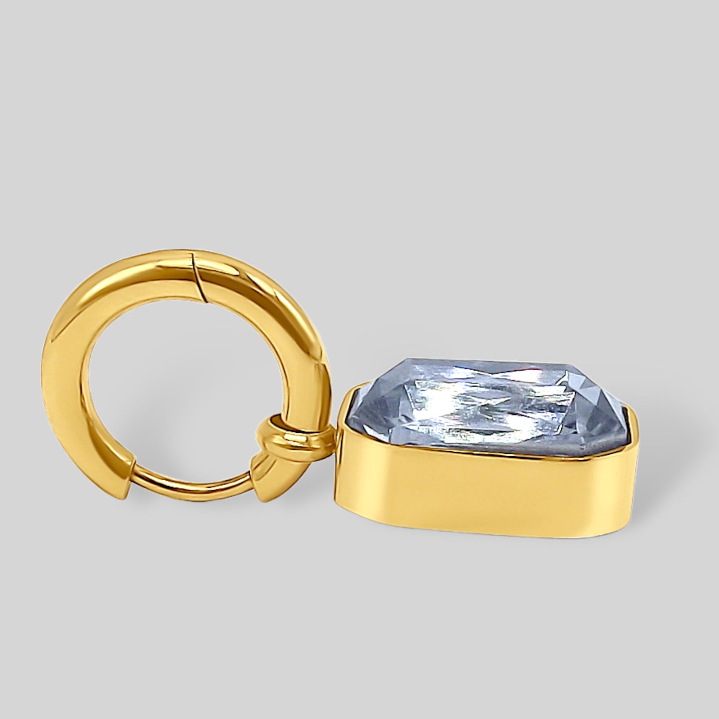 Elegant Hoop Drop Earrings