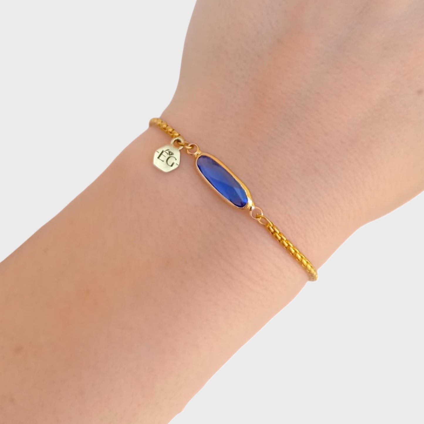 Sapphire Baguette Adjustable Bracelet