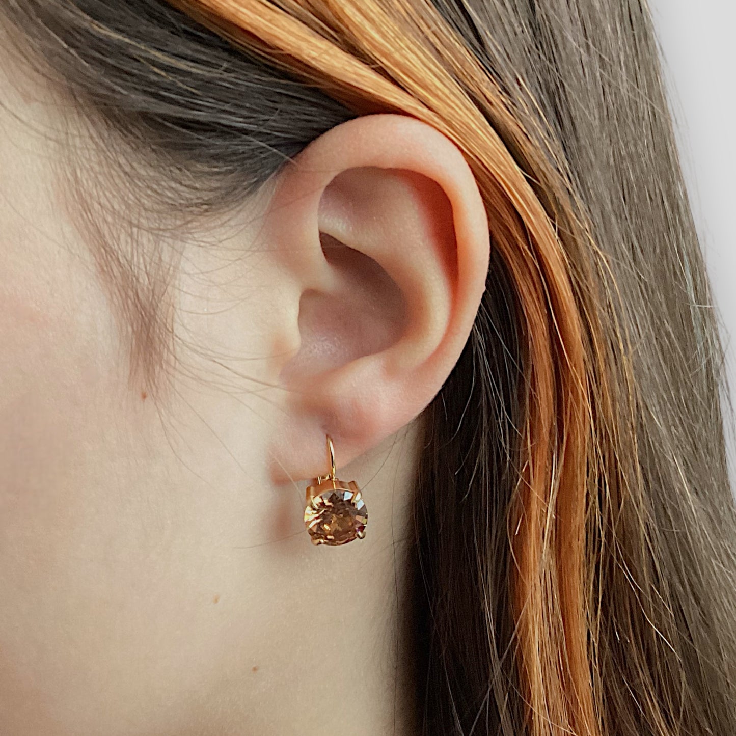 Luxury Citrine Gold Earrings