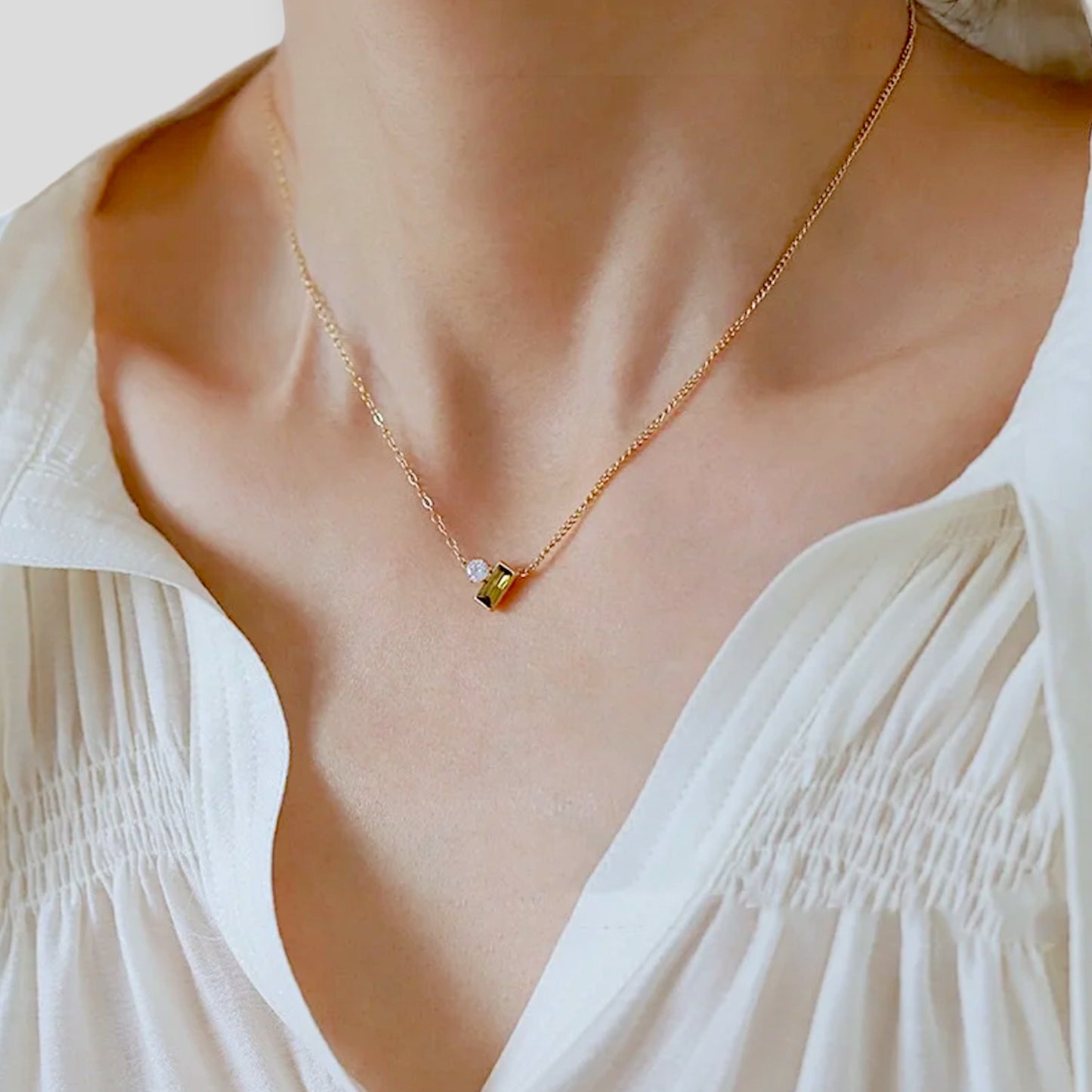 Elegant Peridot Statement Necklace