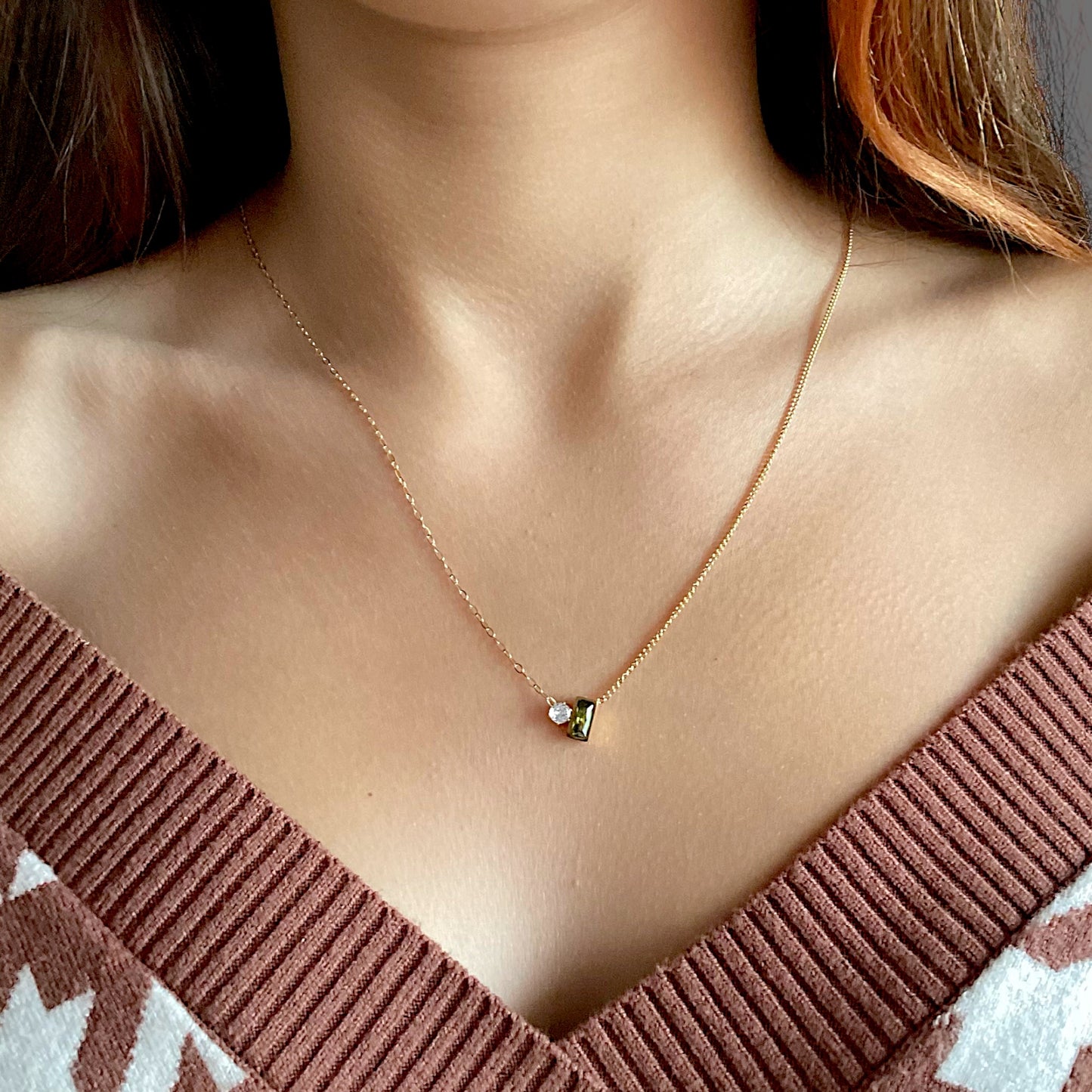 Elegant Peridot Statement Necklace