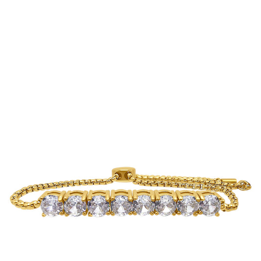 White Topaz Adjustable Bracelet