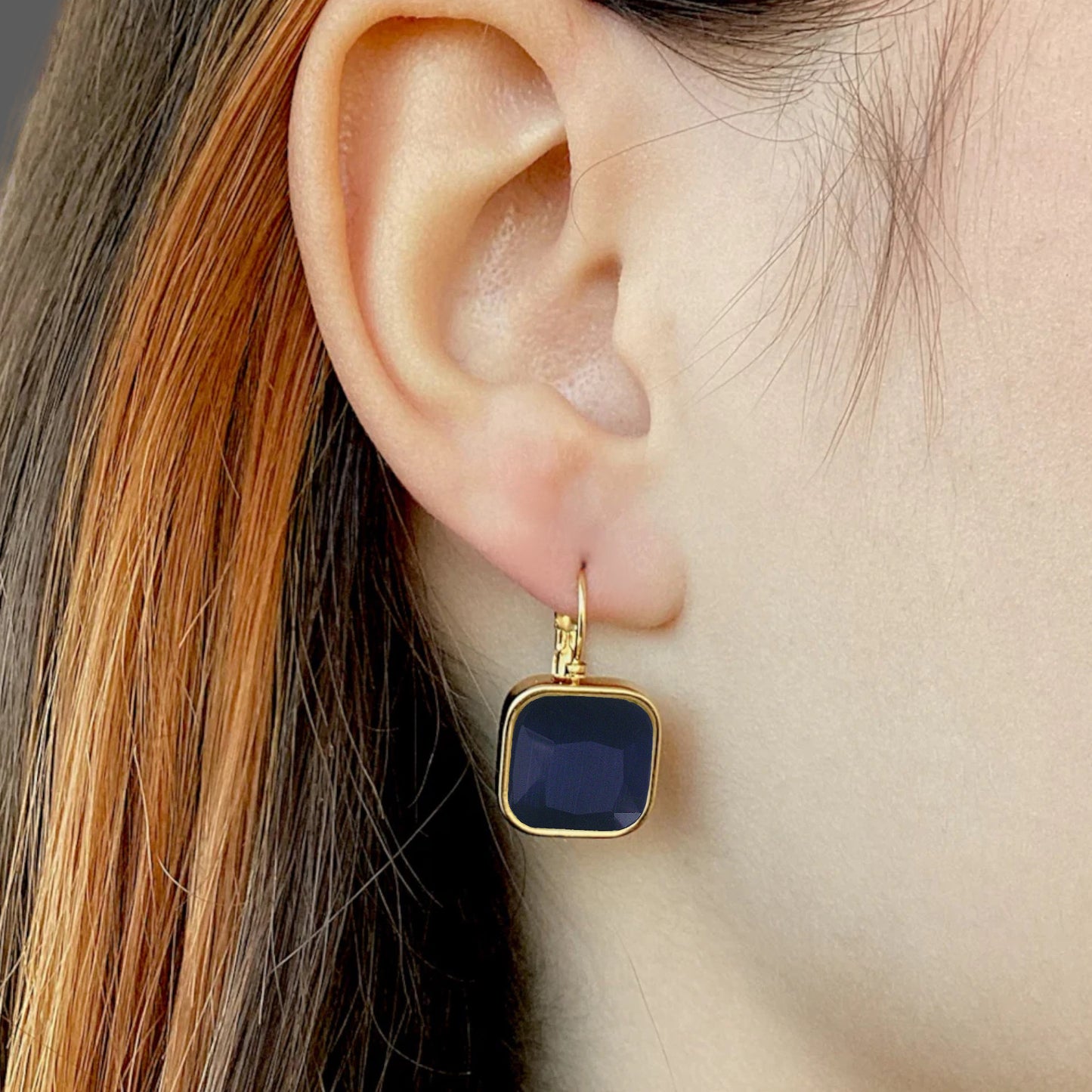 Sapphire Vintage Drop Earrings