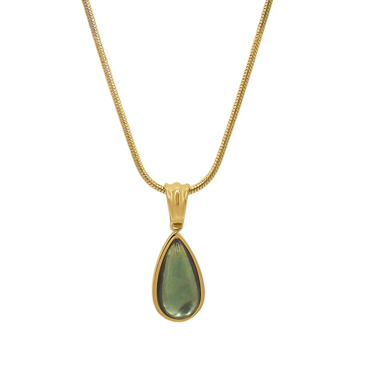 Aquamarine Water Drop Necklace