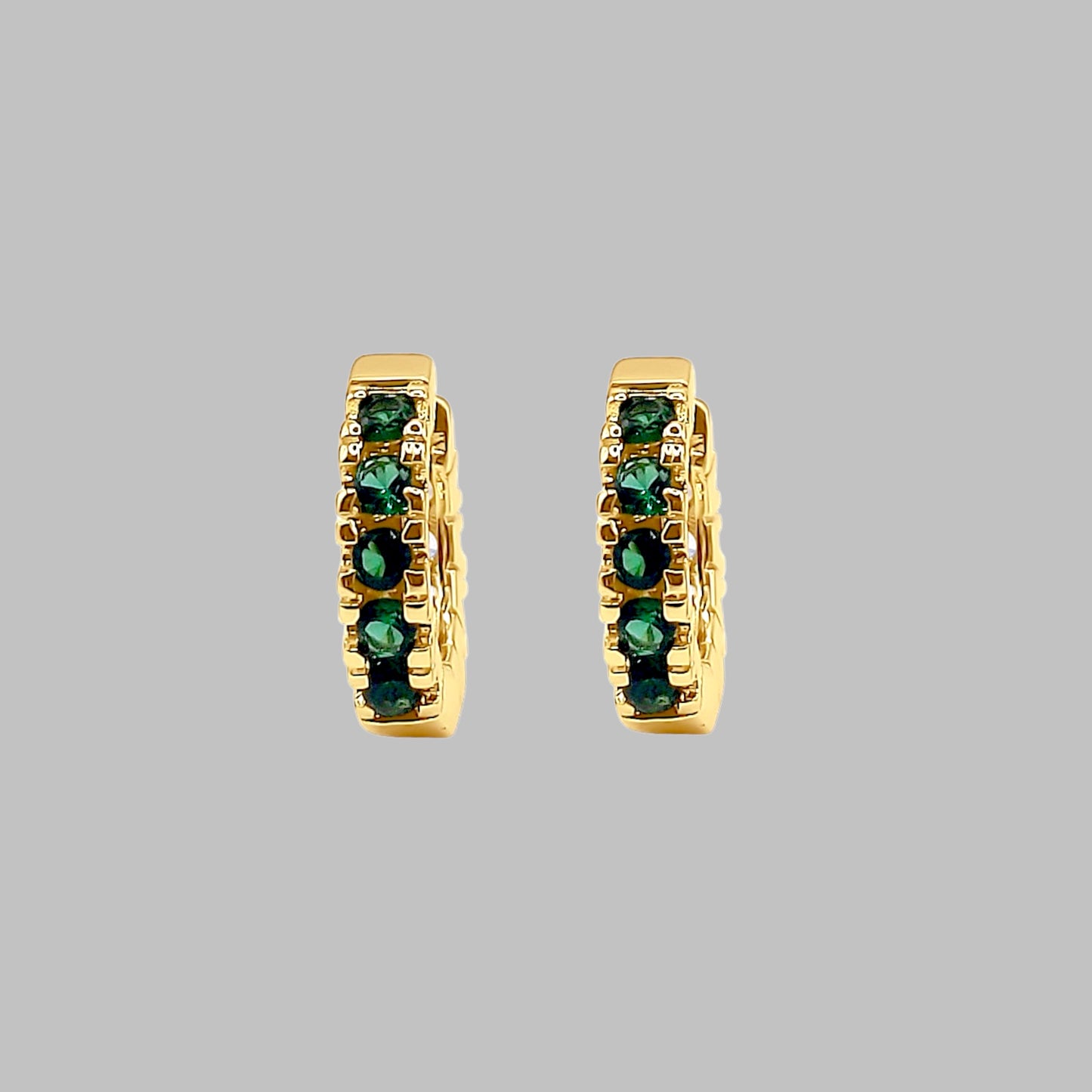 Emerald Rose Mini Huggie