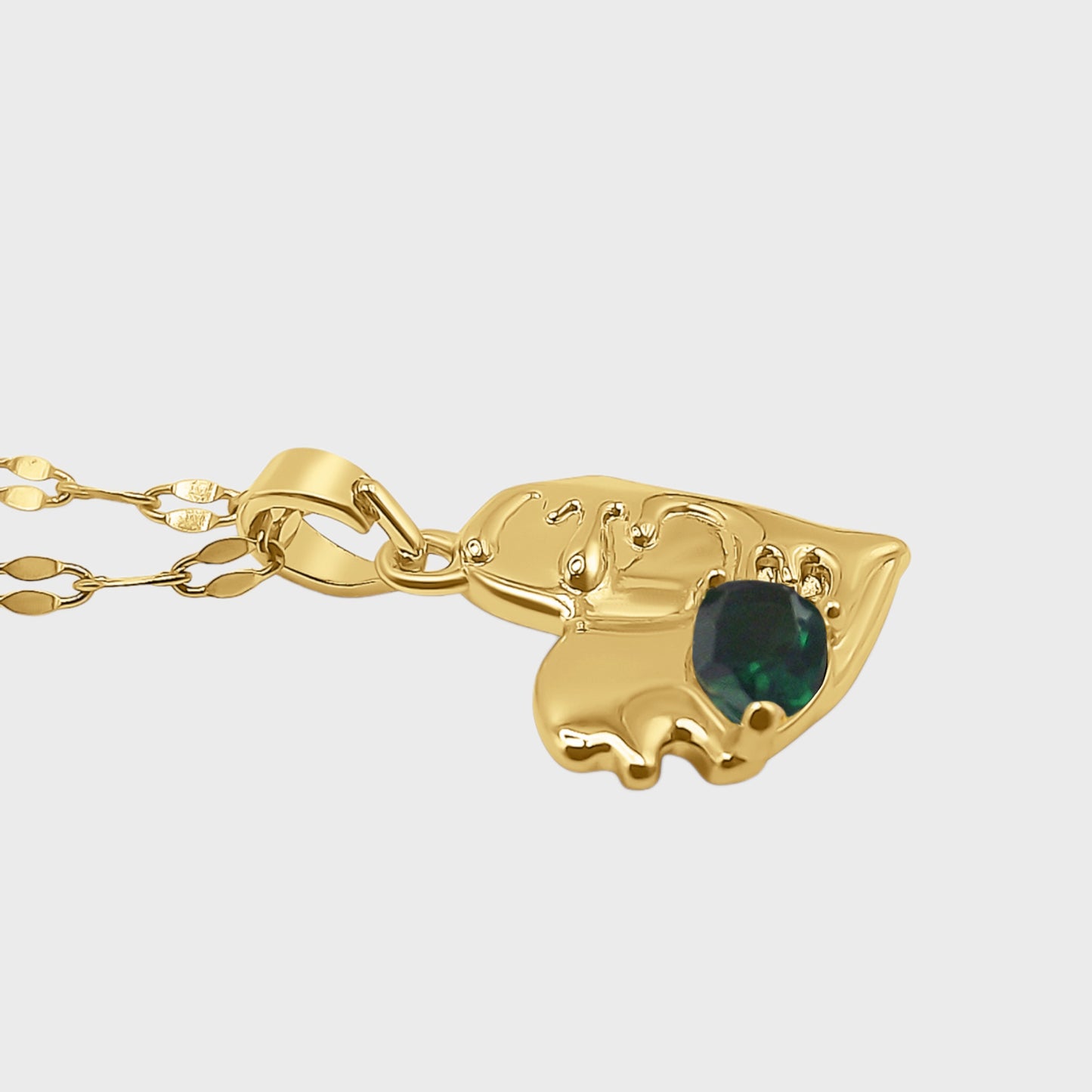 Emerald Heart Necklace