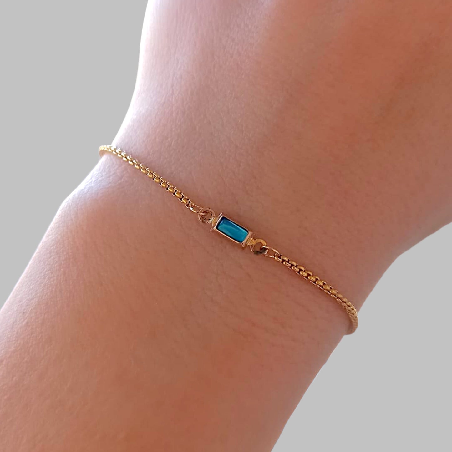 Blue Topaz Adjustable Bracelet