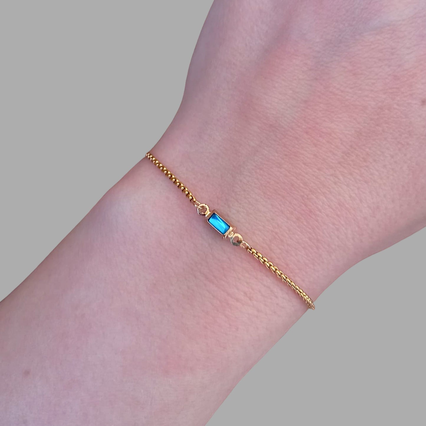 Blue Topaz Adjustable Bracelet
