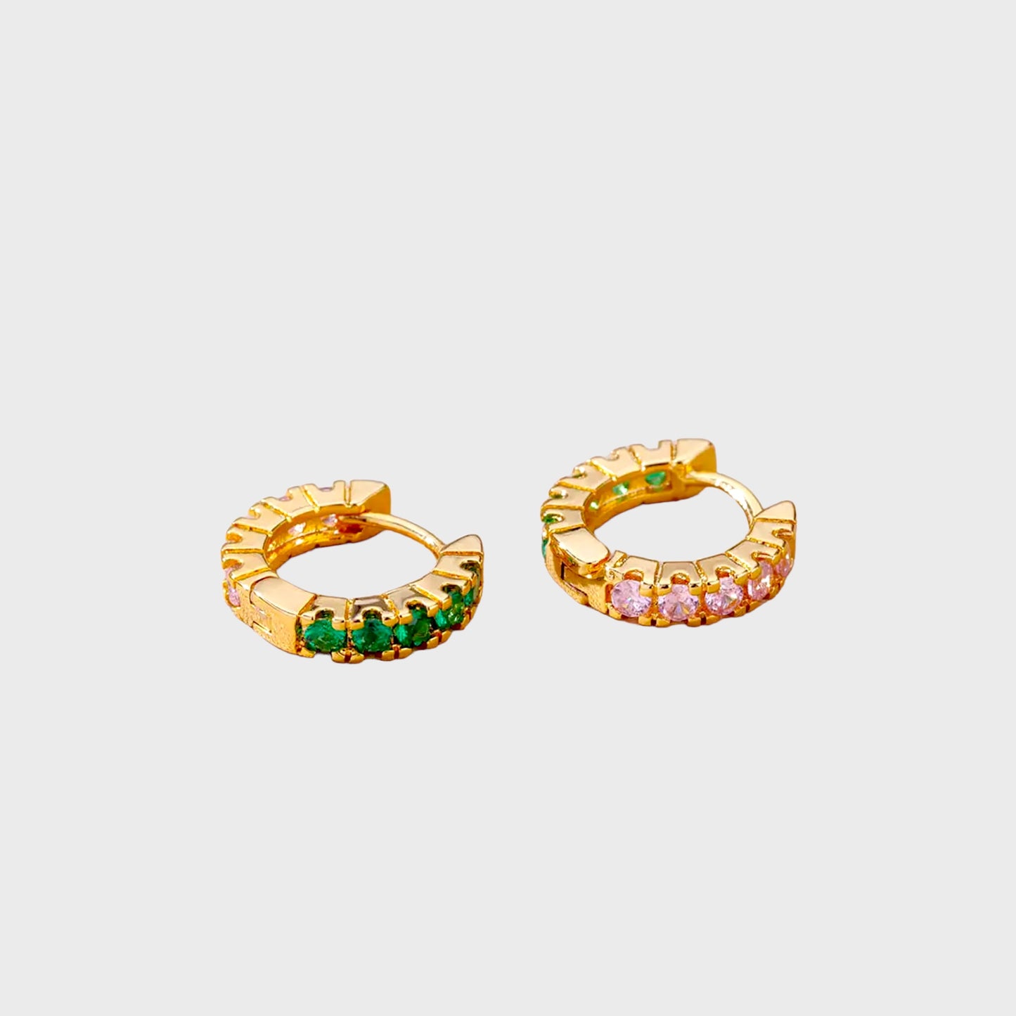Emerald Rose Mini Huggie