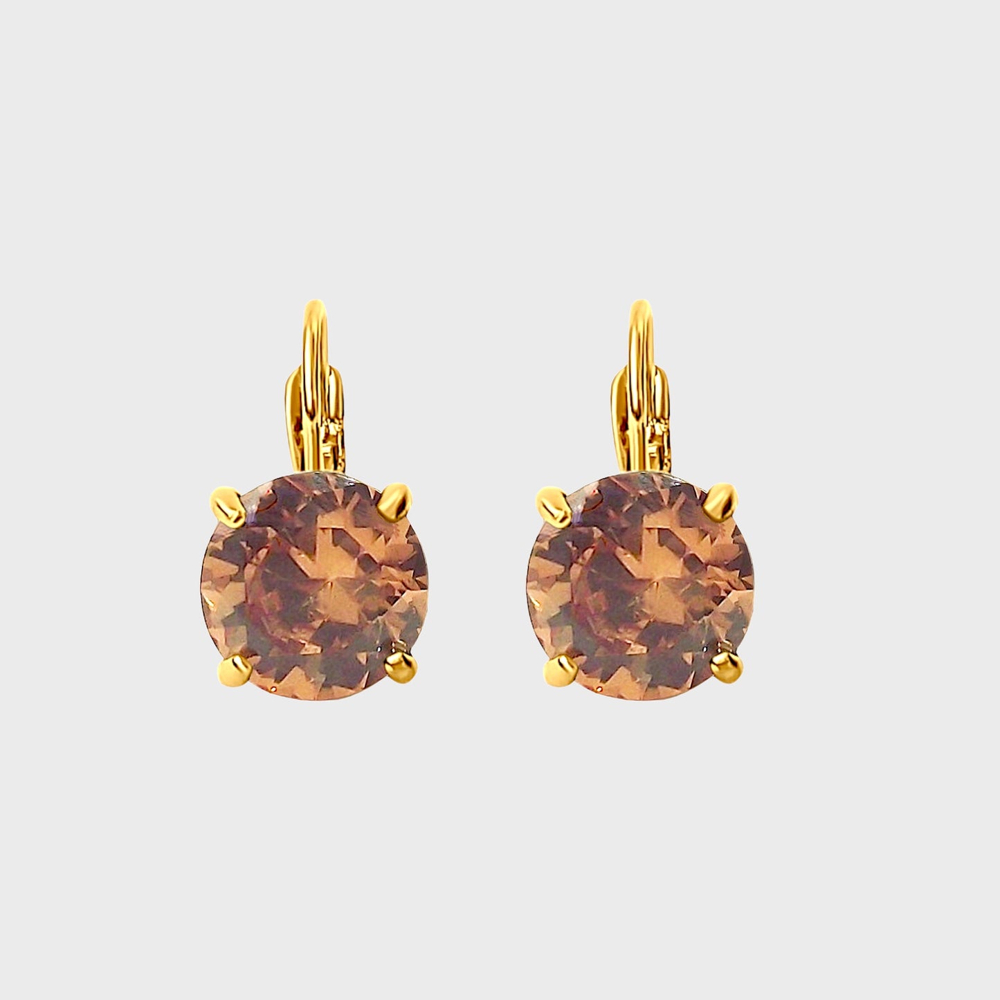 Luxury Citrine Gold Earrings