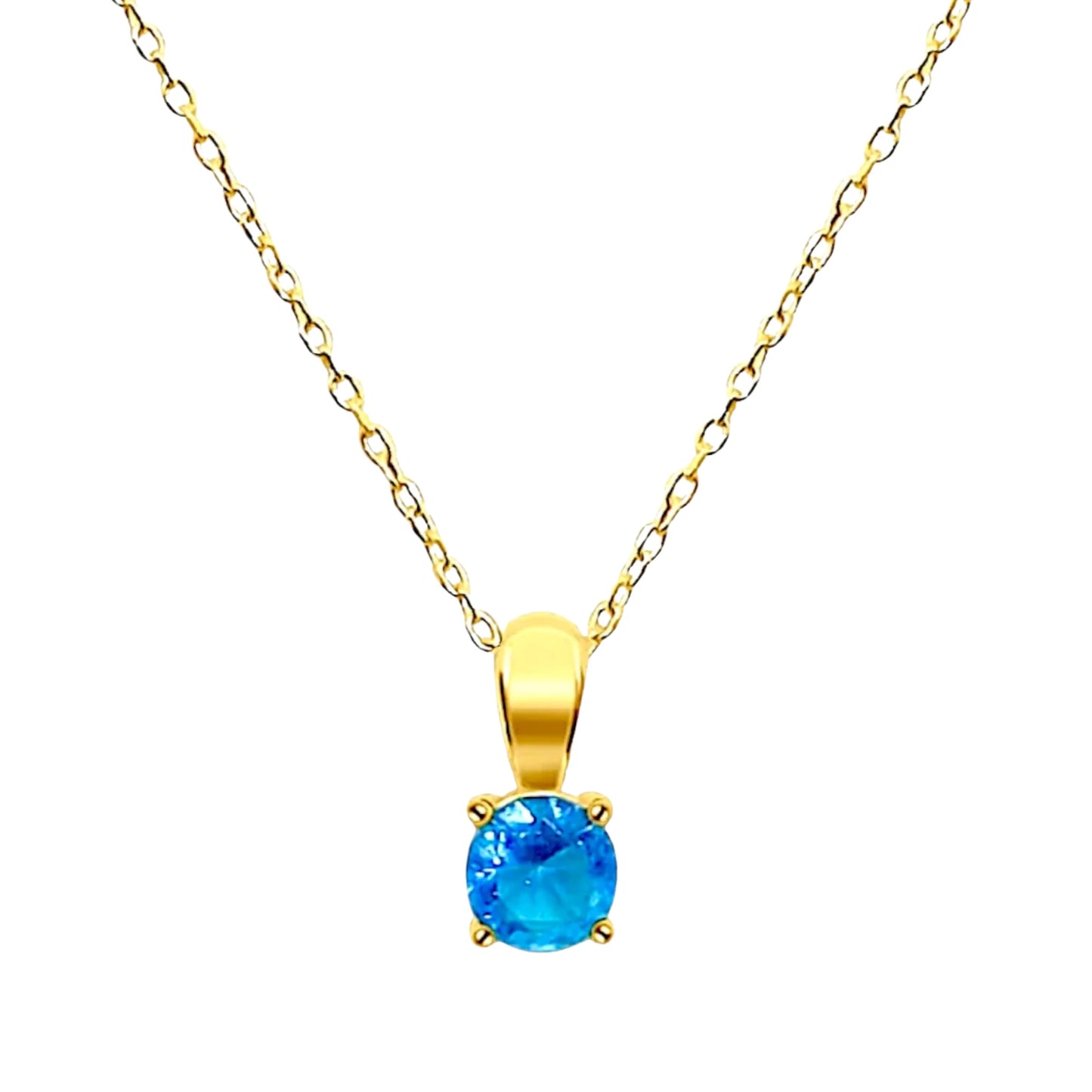 Blue Topaz Delicate Necklace