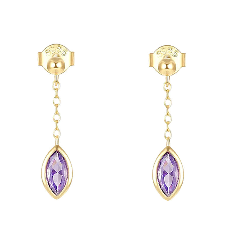 Alexandrite Gemstone Drop Earrings