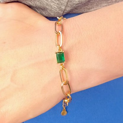 Emerald Gold Bracelet
