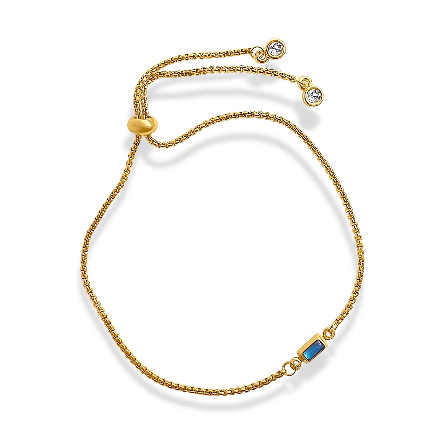 Blue Topaz Adjustable Bracelet
