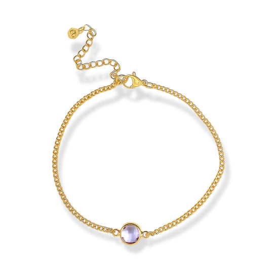 Alexandrite Circle Adjustable Bracelet