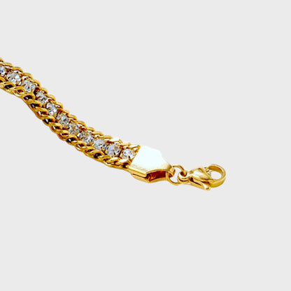 April White Topaz Tennis Bracelet