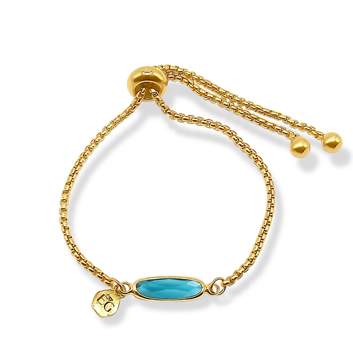 Blue Topaz Adjustable Bracelet