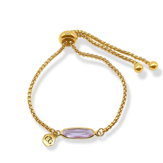 Alexandrite Baguette Adjustable Bracelet