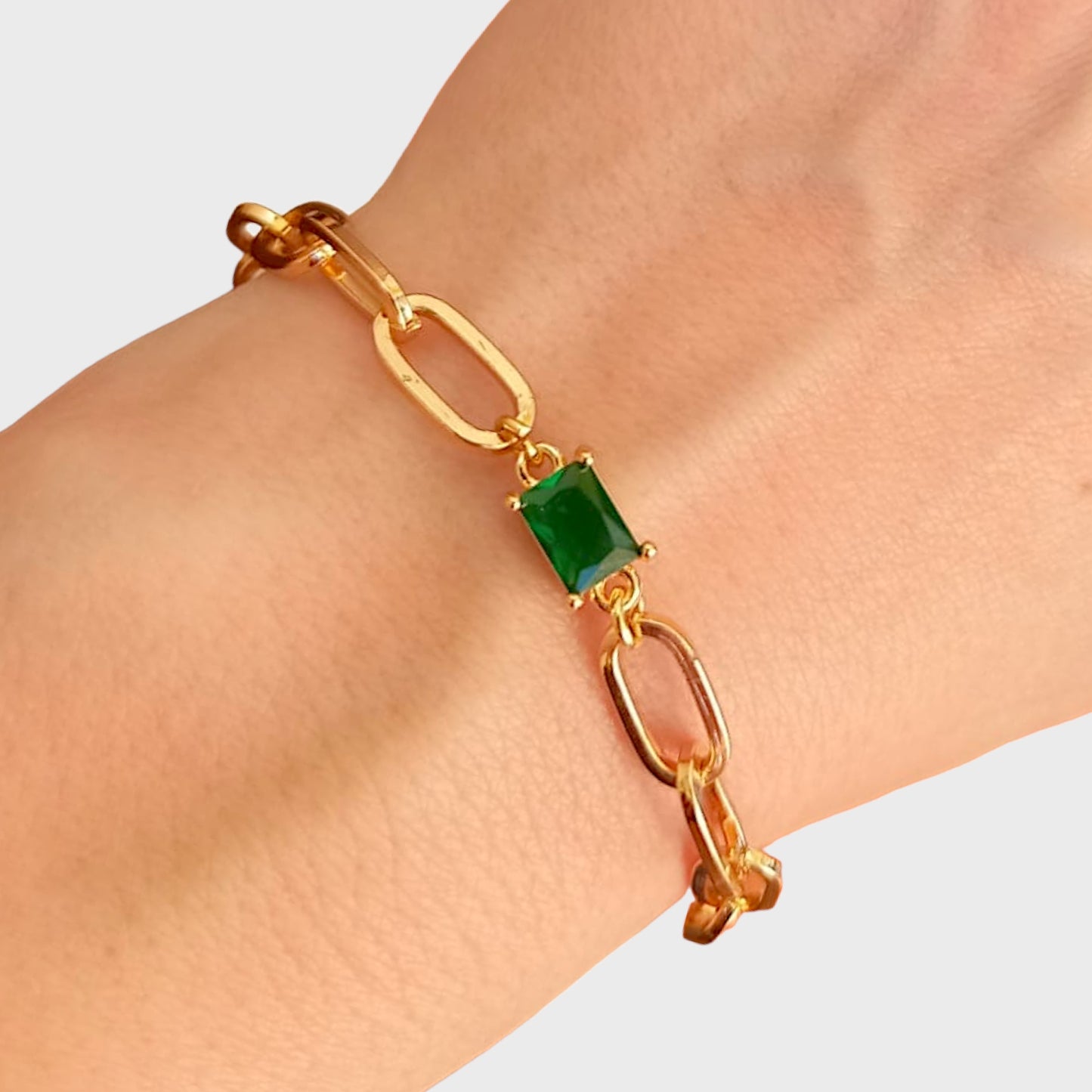 Emerald Gold Bracelet
