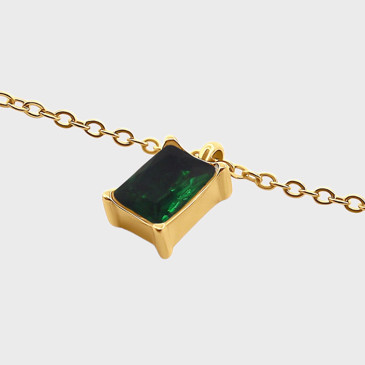 Emerald Gold Necklace