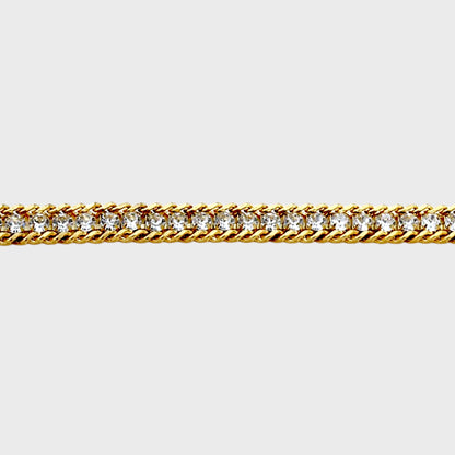 April White Topaz Tennis Bracelet