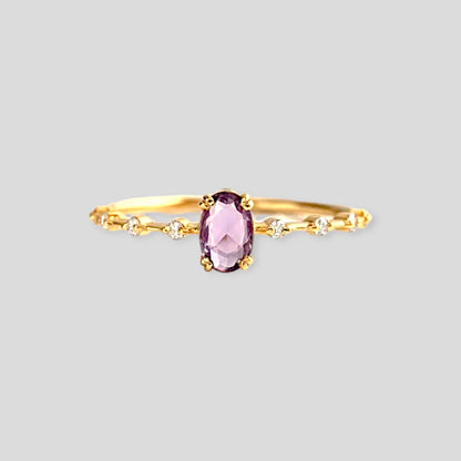 Amethyst Gemstone Ring