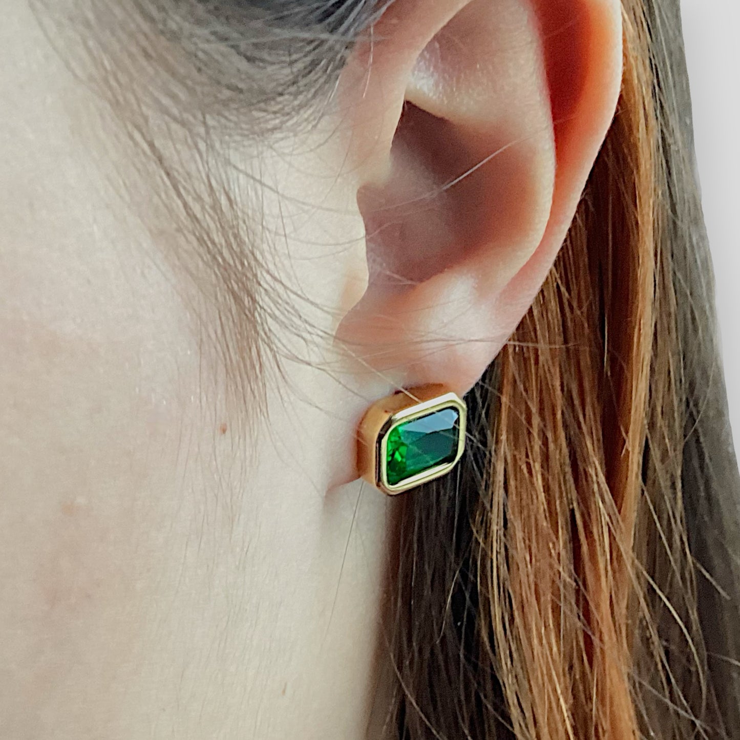 Emerald Stud Earrings