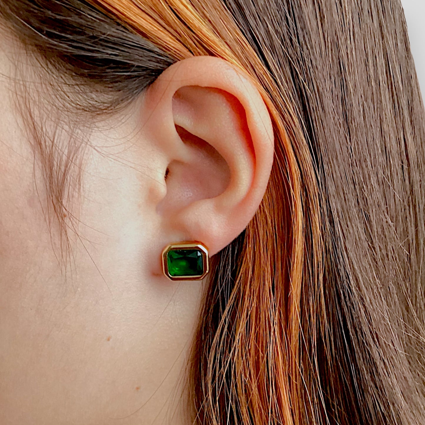 Emerald Stud Earrings