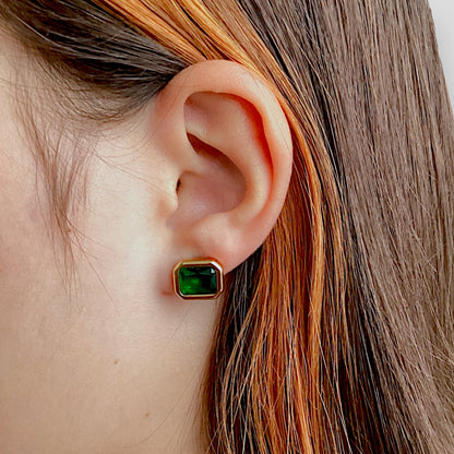Emerald Stud Earrings