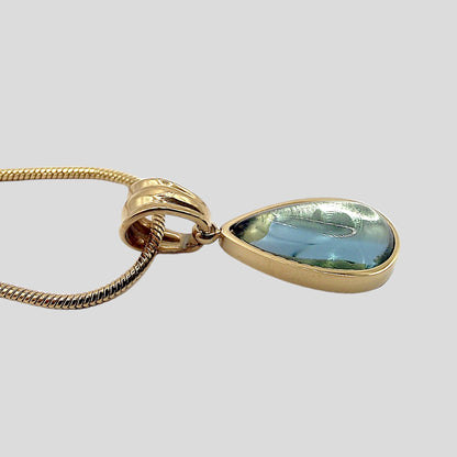 Aquamarine Water Drop Necklace