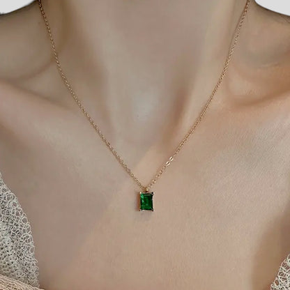 Emerald Gold Necklace
