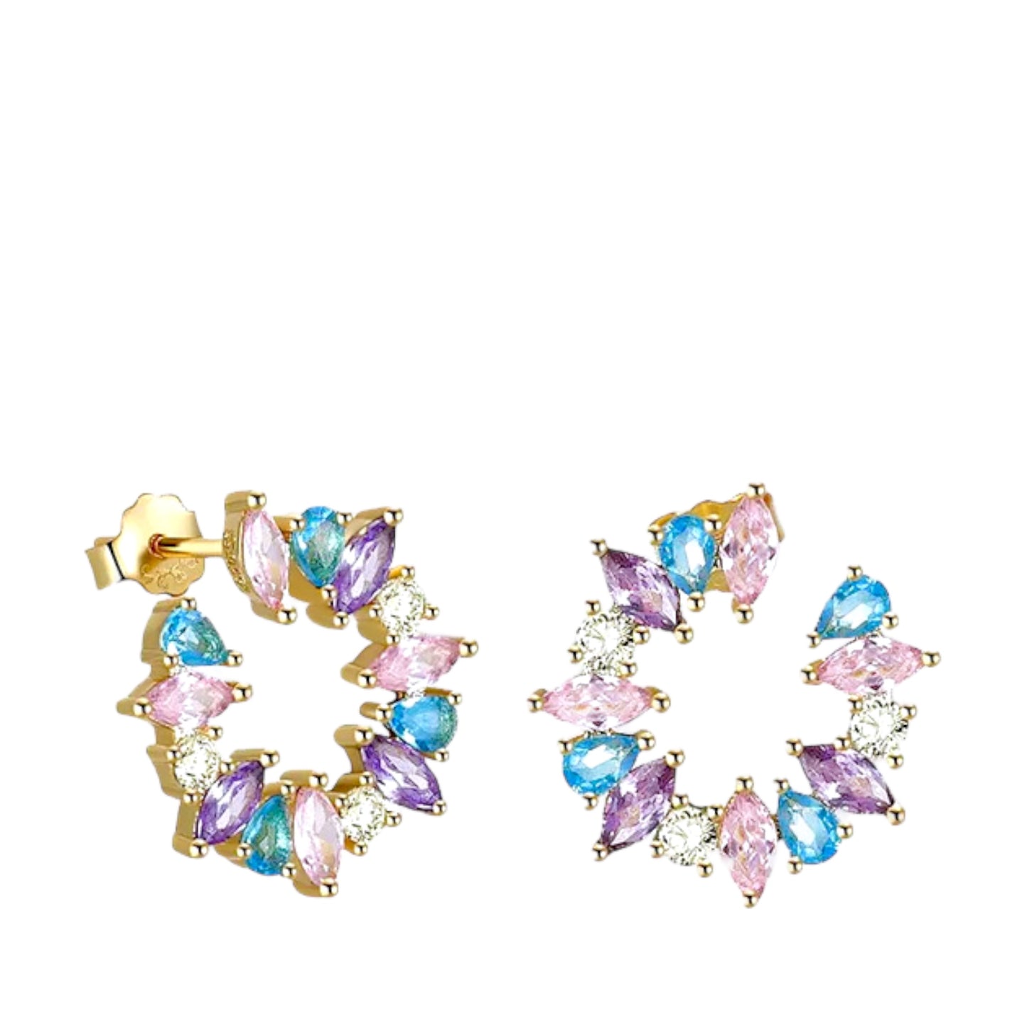Alexandrite Flower Earrings