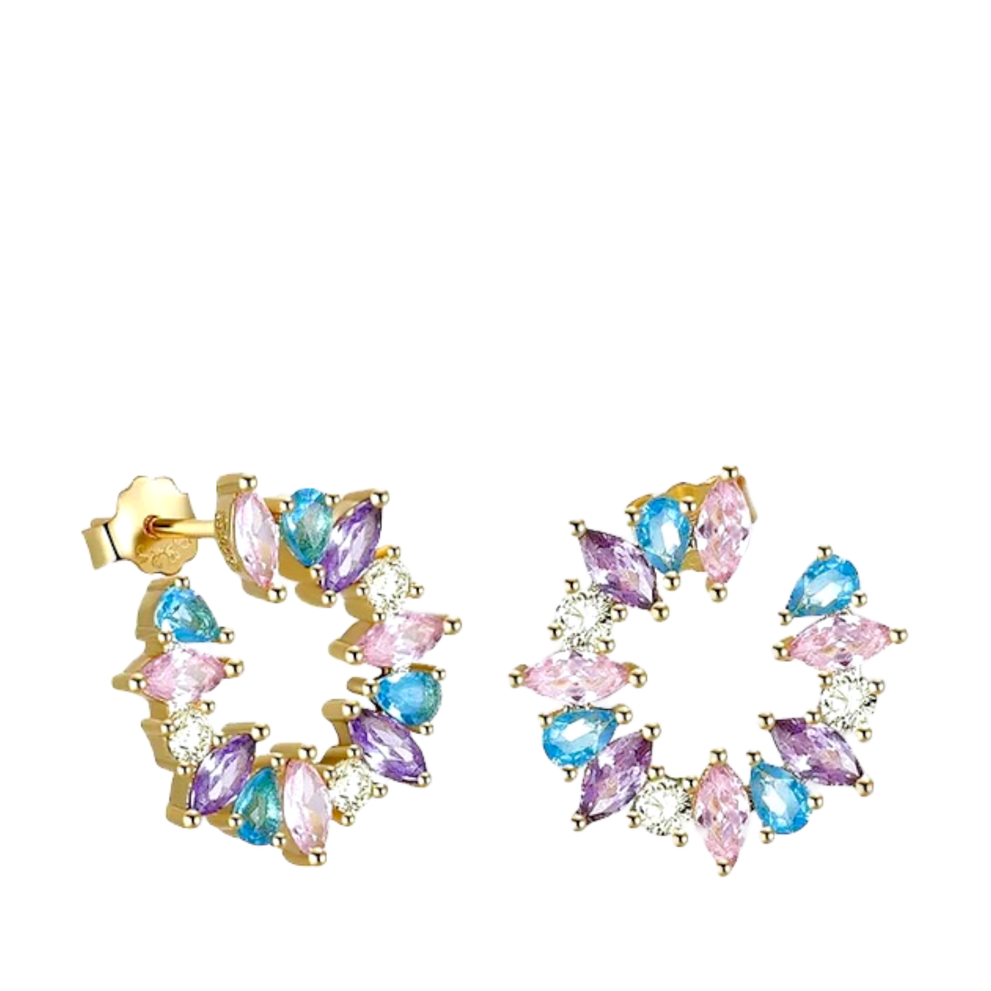 Alexandrite Flower Earrings