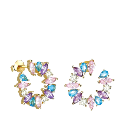 Alexandrite Flower Earrings