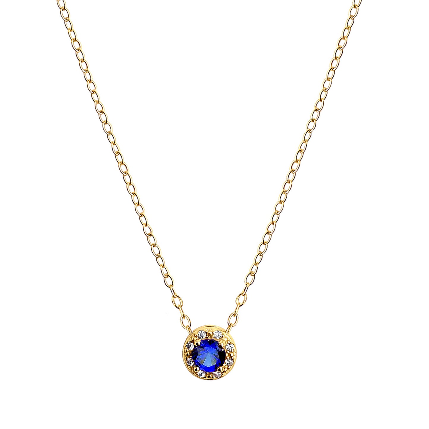 Luxury Sapphire Birthstone Necklace