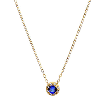 Luxury Sapphire Birthstone Necklace