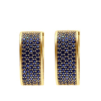 Gold Luxury Sapphire Earrings