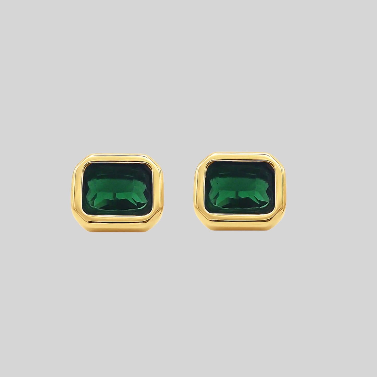 Emerald Stud Earrings