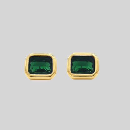 Emerald Stud Earrings