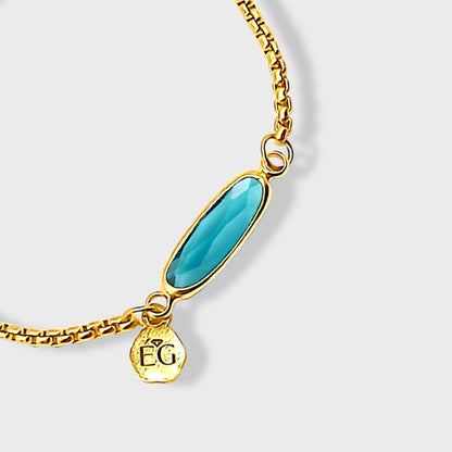 Blue Topaz Adjustable Bracelet
