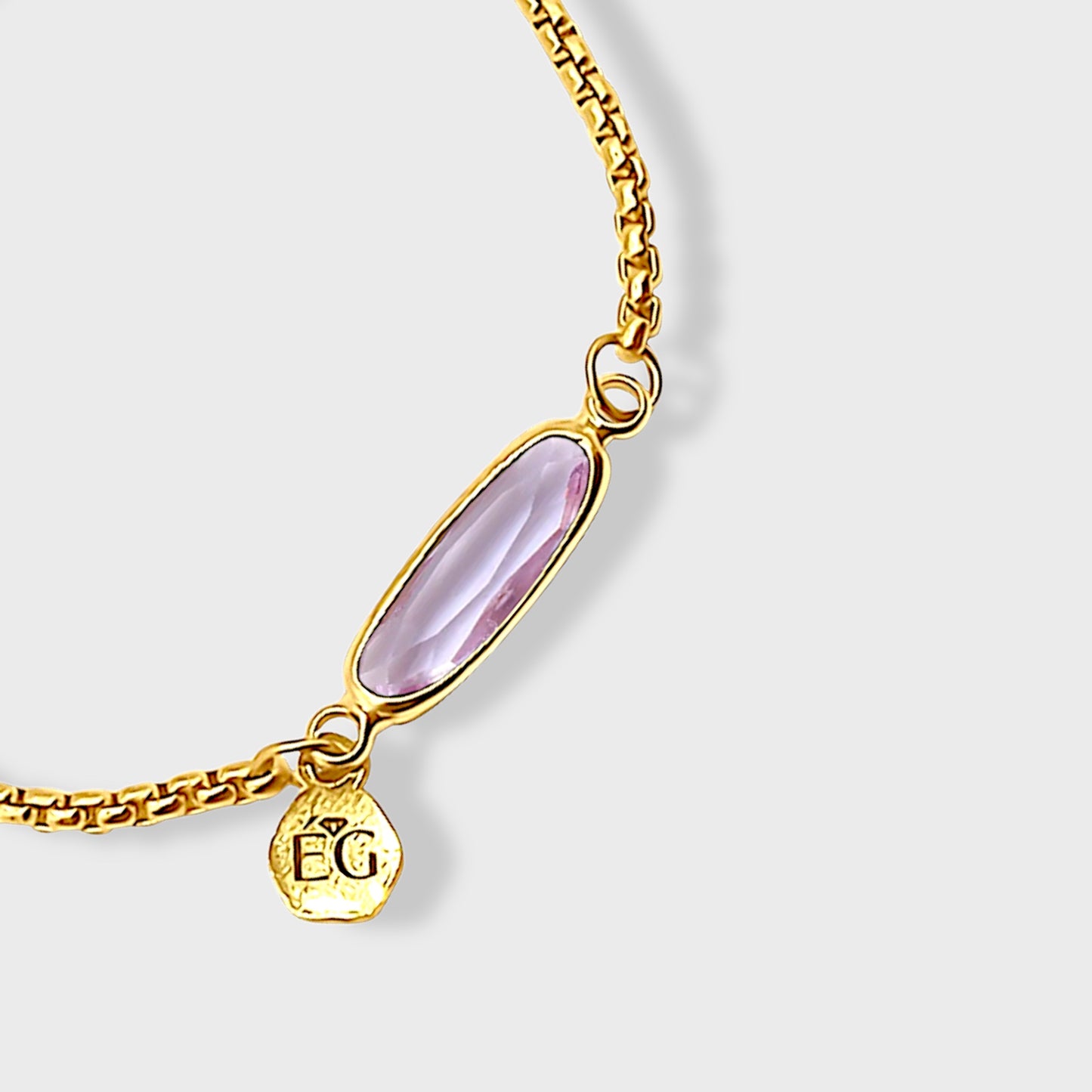 Alexandrite Baguette Adjustable Bracelet