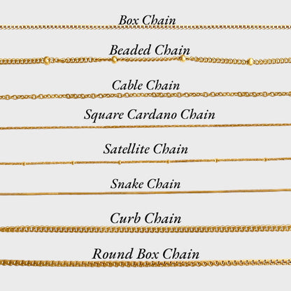 18K Garnet Birthstone Necklace
