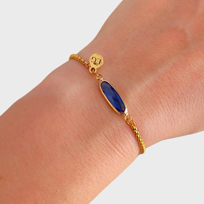 Sapphire Baguette Adjustable Bracelet