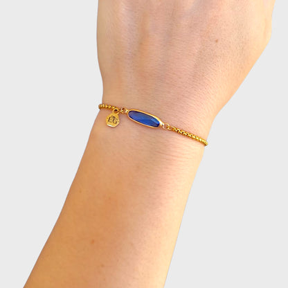 Sapphire Baguette Adjustable Bracelet