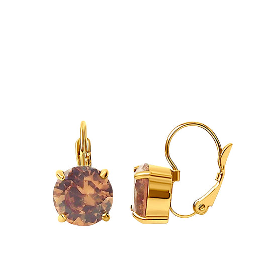 Luxury Citrine Gold Earrings