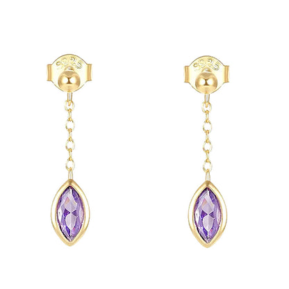 Alexandrite Gemstone Drop Earrings