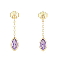 Alexandrite Gemstone Drop Earrings