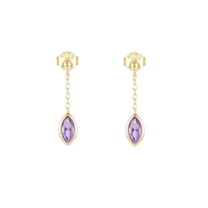 Alexandrite Gemstone Drop Earrings