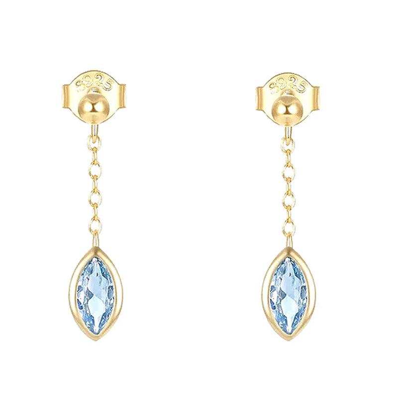 Aquamarine Drop Earrings